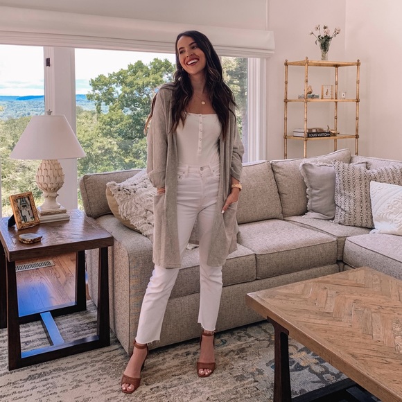 DONNI. NWT OSFM M L XL Ribbed Open Cardigan Lightweight Sweater Anthro FabFitFun - Picture 1 of 13